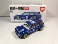 KAIDO011 (全新未拆) Minigt Kaido House 011 Datsun 510 Wagon Blue Mini gt