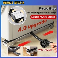 [SG READY STOCK] Washing Machine Base With 360 Degree Universal 28 Wheels Fridge Base Roller Washing Machine Stand Refrigerator Stand Upgrade style