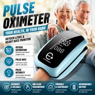 Rechargeable Pulse Oximeter Finger SpO2 Monitor , Portable Oxygen Level & Heart Rate Monitor for Hom