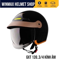 Mũ Bảo Hiểm GXT Helmet 3/4 Đâu GXT-139  Mũ BH Xe Máy Kính Âm Thương Hiệu GXT HELMET  BH 12 Tháng