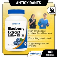Nutricost, Blueberry Extract 160mg, Antioxidant Supplement, Heart Health, Immunity, 180 Capsules