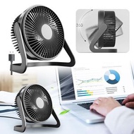 [黑色] 5寸靜音循環扇 辦公室桌上型迷你電風扇 桌上型插電usb風扇 [平行進口]