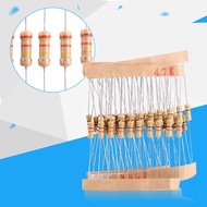 Carbon Film Resistor Kit 1000pcs 100 Values 1-10M Ohm 1/2W Assortment for DIY Electronics Projects a