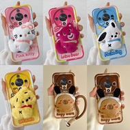Suitable for Glory X9B Plush Doll Bow KT Huawei Phone Case Enjoy 9Plus King Kong Rope