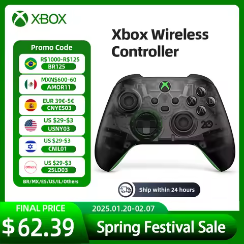 Microsoft Xbox Core Wireless Controller Carbon Electric Volt White Black for Xbox Series X Xbox Seri