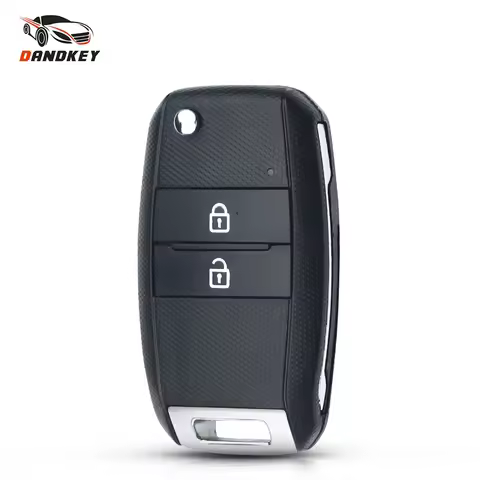 KEYYOU Flip Key For Kia KIA K2 K3 K5 Carens Replacement 2 Buttons Folding Car Remote Key Shell Case 