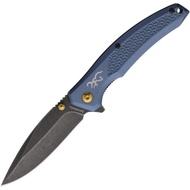Browning Flipper 3.5" 7Cr17Mov Blue Aluminium Folding Knife