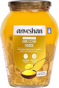 Anveshan Empowering farmers with technology Method A2 Gir Cow Ghee Bilona - 1 L | Traditional Bilona