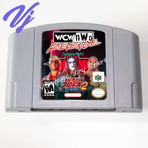 64 Bit Games ** WCW Saturday Night Live Salvo Wrestling2 2023 WF Wrestle Mania X 4 IN 1 ( English US