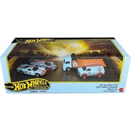 Hot Wheels Premium Diorama Set Le Mans Race Gulf Fleet Street 1997 McLaren F1 Ford GT-40 Ford Transi
