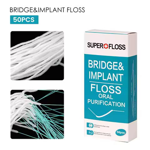 2 Box Dental Floss Threaders Tooth Floss Holders Between Orthodontic Braces Bridge Traction Dental O