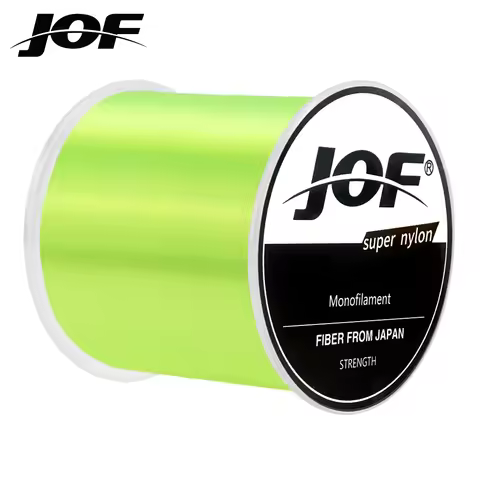 500m JOF Nylon Fishing Line Super Strong 4.4LB - 28.6LB 7 Colors Japan Monofilament Main Line Fishin