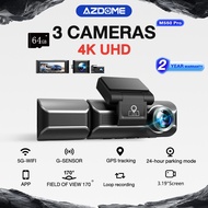 AZDOME M550 pro 3-channel recording 4K dash cam 5GWIFI+APP+GPS front, middle and rear camera