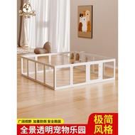 Dog Fence Pet Dog Cage Acrylic Transparent Indoor Small Dog Fence Bichon Teddy Fence Prevent Prison 
