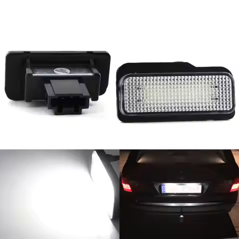 2Pcs Canbus LED License Number Plate Light For Mercedes Benz CLS-Class W219 (CLS500, CLS550, CLS55 A