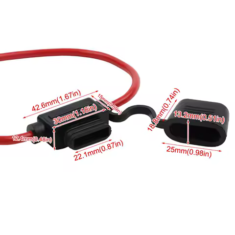 12AWG Fuse Car Fuse Box 10Pcs Fuse Extractor 30A Fuse Direct Installation Fuse Box Installation High