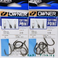 Owner Gorilla live bait cutting point hook 5105 Owner hook mata kail owner