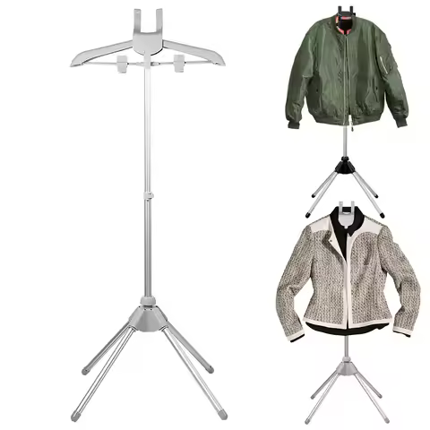 Steamer Stand Telescopic Garment Steamer Rack Height Adjustable Foldable Portable Standing Garment H
