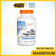 Doctor's Best, High Absorption Magnesium 100% Chelated with Albion Minerals, 100mg