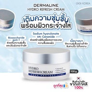 ✅พร้อมส่ง ถูกที่สุด ของแท้ DERMALINE HYDRO REFRESH CREAM 100 g.