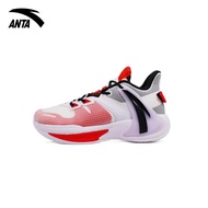 ANTA Men Gordon Hayward Pounce 2 Basketball Shoes-White/Hot Red/Black