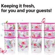 TUPPERWARE ONE TOUCH PINK BLOSSOM SET