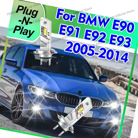 2x Plug&Play LED Headlights H7 30000LM For BMW E90 E91 E92 E93 2005-2014 2006 2007 2008 2009 2010 20