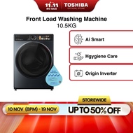 [Bulky] Toshiba TW-T21BU115UWS(MG) T21 Front Load Washing Machine with Smart Control, 10.5 kg, Water