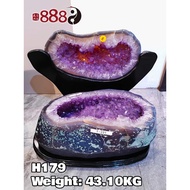 H179 巴西紫晶洞聚宝盆.  Lubang Ametis Ungu Alami dari Brasil