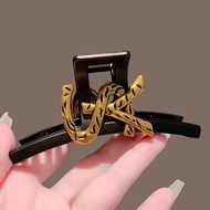 13cm/11cm 字母抓夹 高级感抓夹 鲨鱼夹For Thick Hair French Chic Full Updo