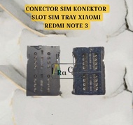 CONECTOR SIM KONEKTOR SLOT SIM TRAY XIAOMI REDMI NOTE 3 ORIGINAL