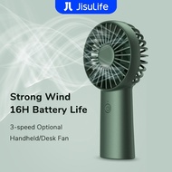 JISULIFE Mini Fan Portable Rechargeable 4000 mAh Handheld Fan Hand Small Fan with 3 Speeds