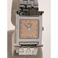 HERMES womens watches quartz wrist watch H analogues stainless Pink Silver SS HH1.210 Direct from Ja