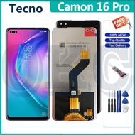Original For Tecno Camon 16 Pro LCD Display Touch Screen Digitizer Full Set Assembly CE8 LCD Replace
