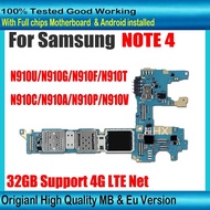 Motherboard Logic Board For Galaxy Note 4 N910F N910U N910G N910T N910C N910A N910P N910V Unlocked M