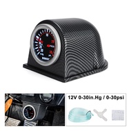 CNSPEED Universal 2inch 52MM Car Turbo Boost Gauge Meter PSI Pressure Gauges Smoke Lens LED Digital 