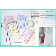 Notebook Hardcover Diary Book A6 Notebook Strap A6 Spring Story Hardcover Ruled Notebook A6