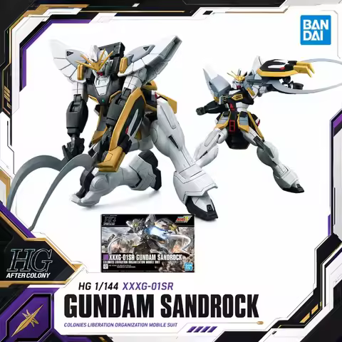 Bandai Original Premium HG 1 144 XXXG 01SR Gundam Sandrock Wing Anime Action Figures Assembly Model 