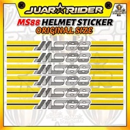 Sticker Helmet MS88 WS88 Helmet MS88 WS88 Sticker Topi Keledar (Original Size Fit Fit) Sticker Helme