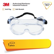 3M 334 AF Splash Safety Goggles with Clear Frame and Anti-Fog Anti-Scratch UV Lens 40661 Over-The-Gl