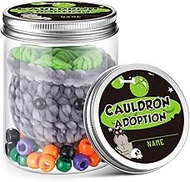 Poen Adopt a Cauldron Halloween Party Decorations Crochet Jar Halloween Party Supplies Spooky Creepy