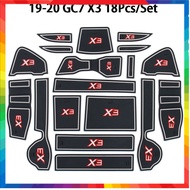 ‍ 2017-2020 Geely GC7 X3 Car Door Slot Mat Auto Interior Rubber Anti-Slip Gate Groove Pad Cup Holder
