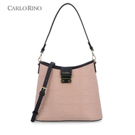 Carlo Rino Medium Beige Carlo GEO Bucket Bag