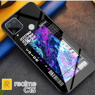 Softcase Hp Realme C15 Terbaru Premium Glass Mewah - [SC100] - Softcase Motif Keren - Case Keren - Case Realme C15 - Softcase Realme C15 - Case Realme - Softcase Murah - Softcase Mewah - Casing Hp - Silikon Hp - Kesing hp - Case handphone