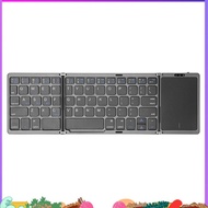B089T Portable Folding Keyboard with Trackpad Rechargeable Mini Wireless  Keyboard for IOS and   C f