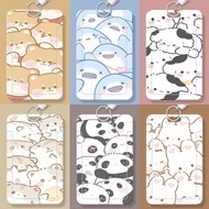 Cartoon style ID card protective sleeve, cute animal series card sleeve, portable proximity card sle