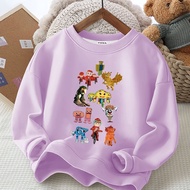 Children Steal a Brainrot 67 Graphic Print Crewneck Sweatshirt Comfortable Casual Wear