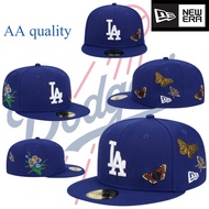59FIFTY Los Angeles Dodgers Felt Fitted Hat High Quality Butterfly Embroidered Baseball Cap