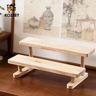 KOZEEY Figurine Stand, Perfume Organizer, Decorative Wooden Stand, Dessert Stand