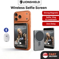 (SG) LionShield Wireless Magnetic Selfie Rear Camera Projection Screen for iPhone 17/16/15/14 Pro Ma